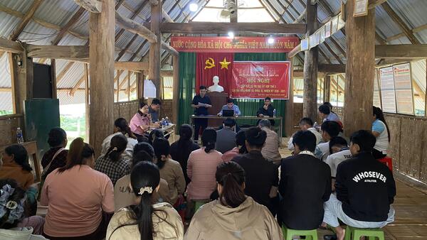 Lãnh đạo xã Ngọk Réo tiếp xúc cử tri sau Kỳ họp thứ 3 của HĐND xã khoá XI, nhiệm kỳ 2026- 2031